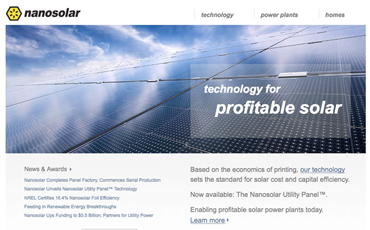 Nanosolar Launches Drupal Site