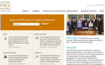 Drupal Website Design and Development for PREA Resource Center Document Library