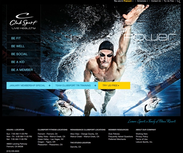 Leisure Sports website