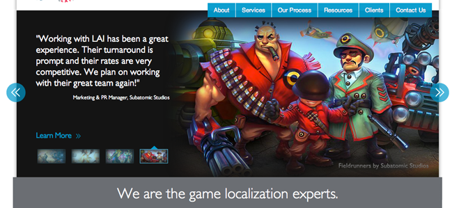 Drupal Website Design and Build for Game Localization Company