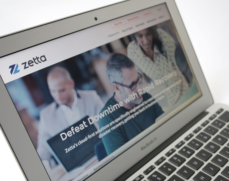 zetta website design