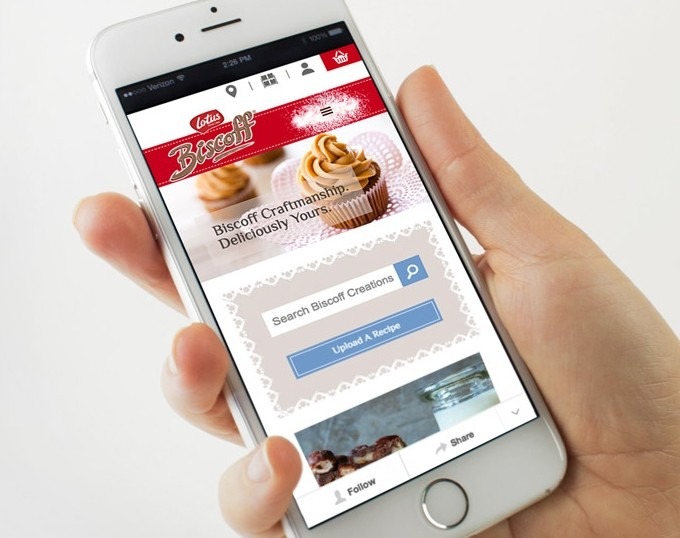 Biscoff Mobile design