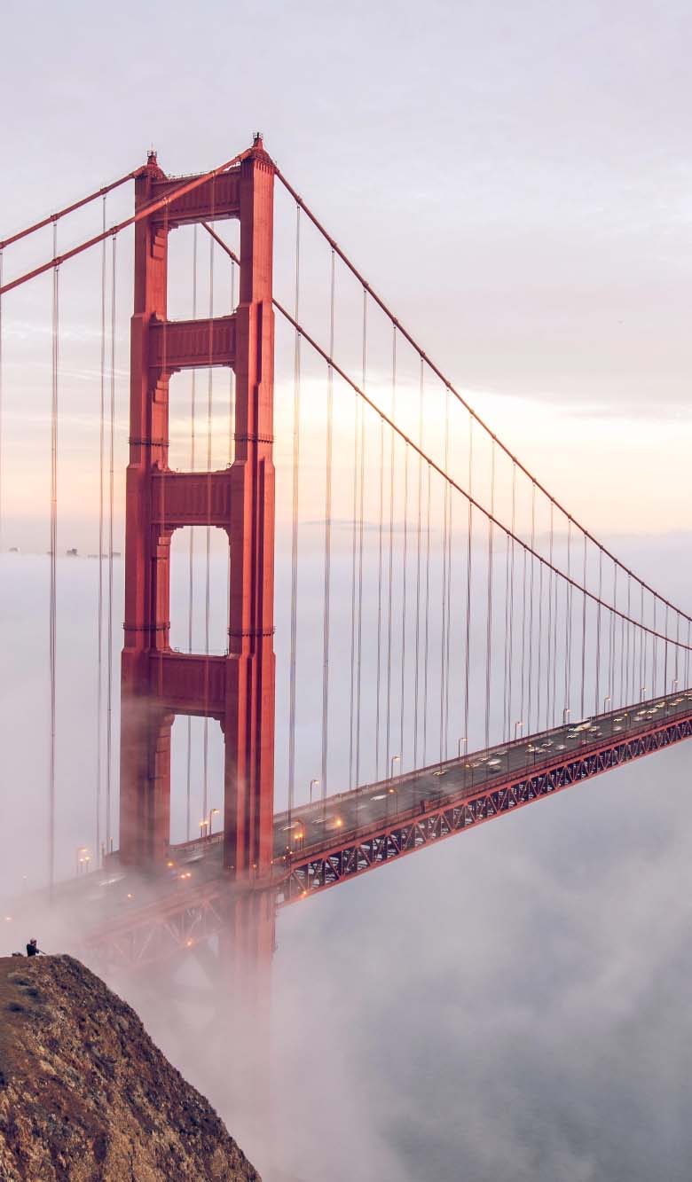 Hirsch Re-Branding mobile Golden Gate Bridge image