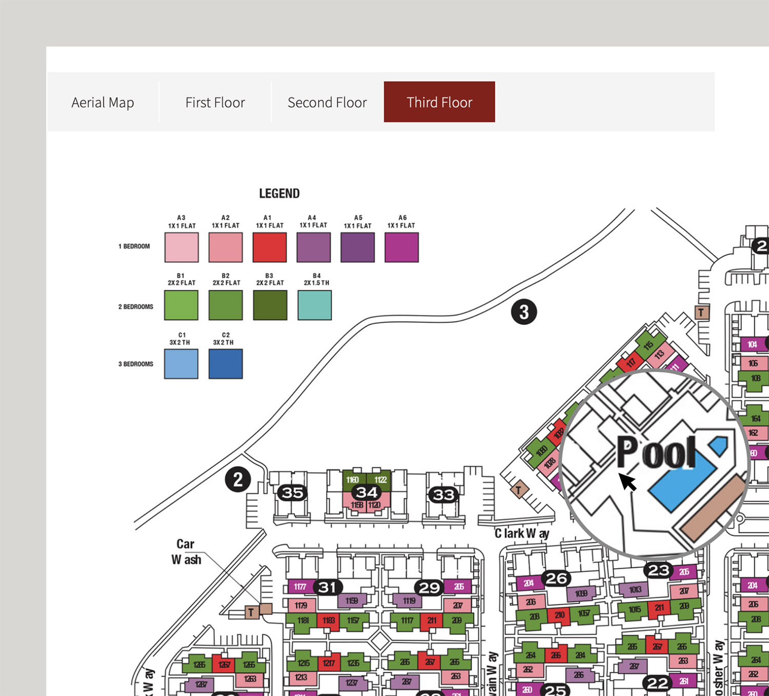Stanford housing website design site plan