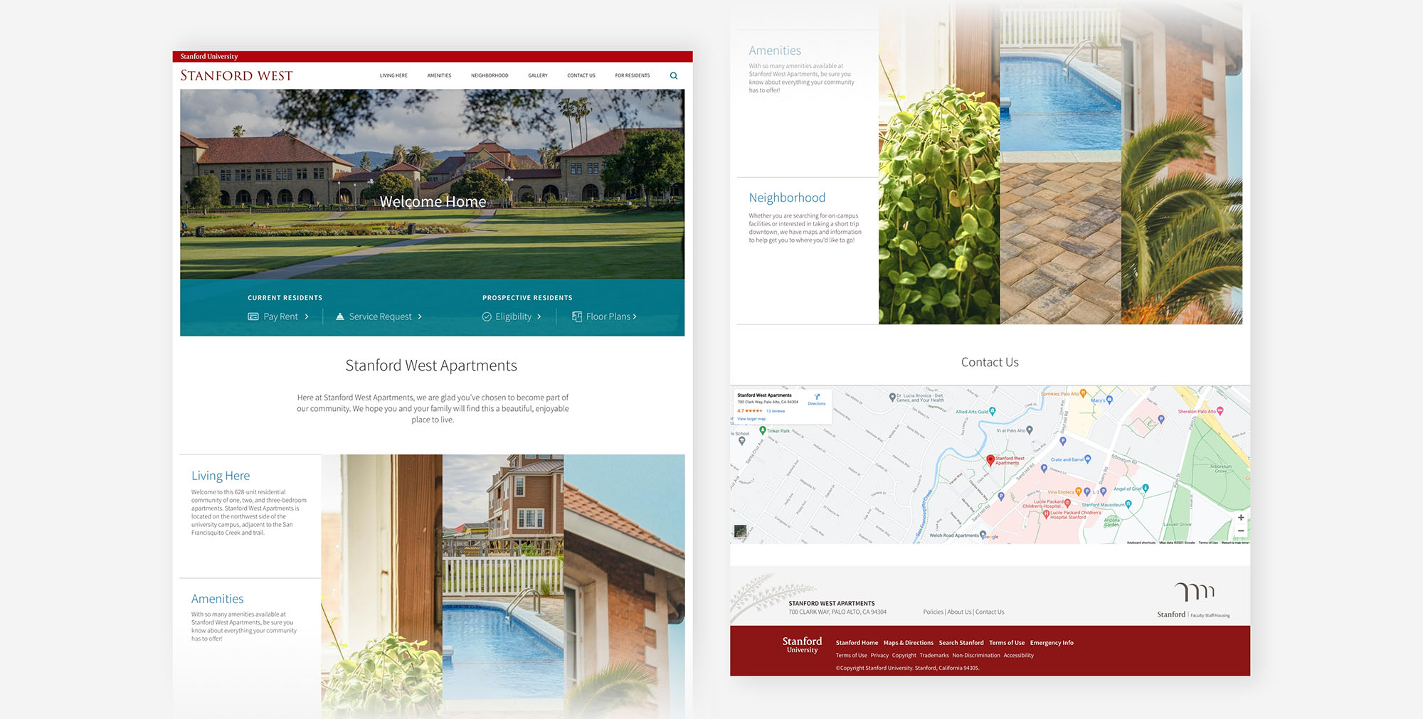 Stanford housing website design