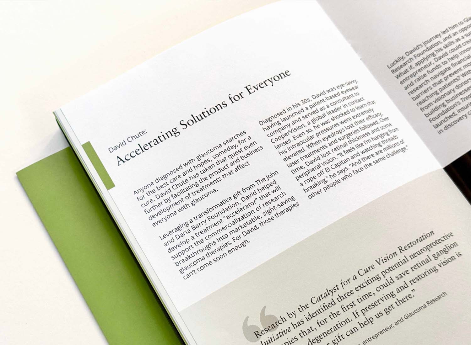 Glaucoma Case for Support Accelerating detail