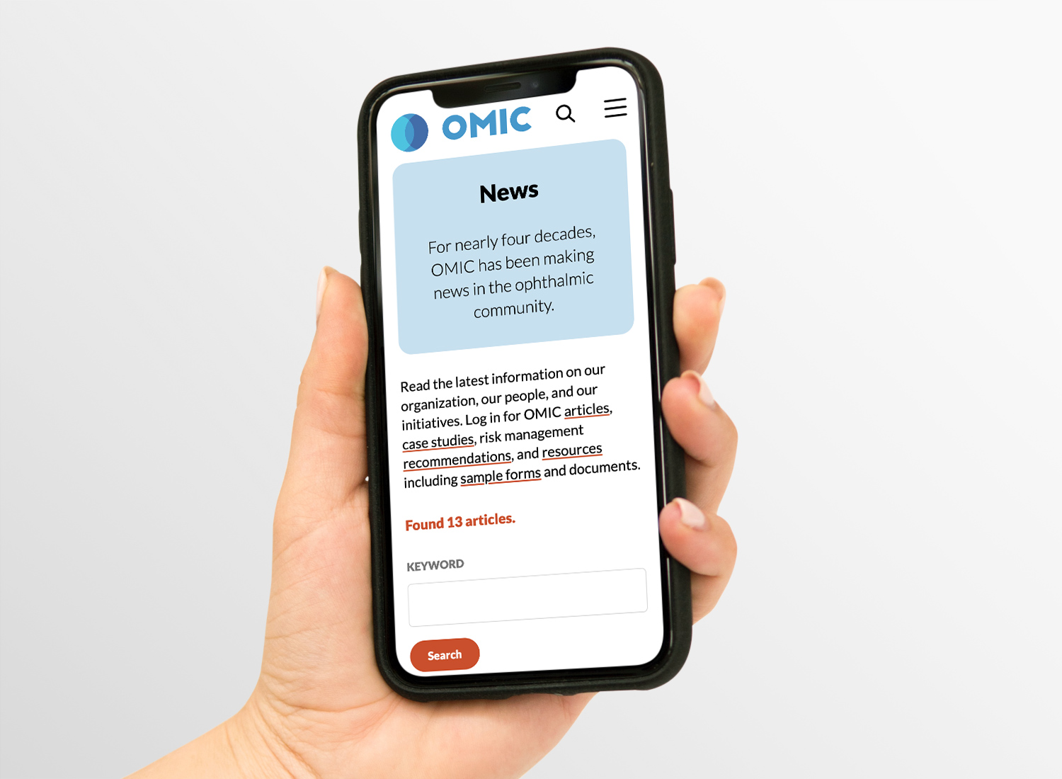 Mobile design for OMIC