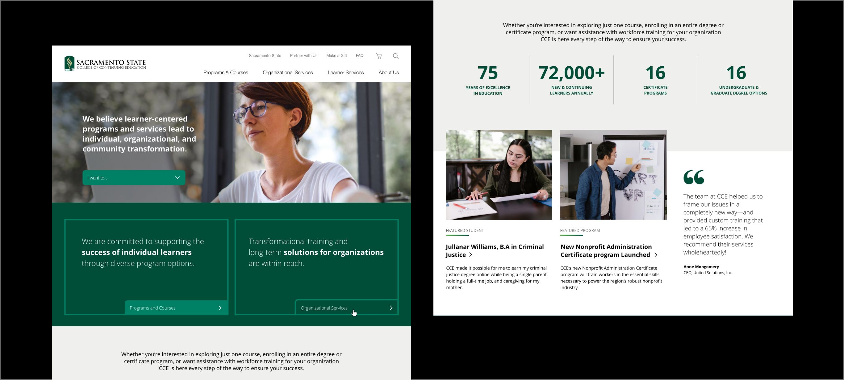 CCE home page